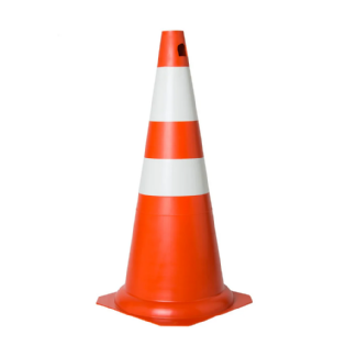 CONE NOVEL SINALIZAÇÃO 75CM LARANJA E BRANCO