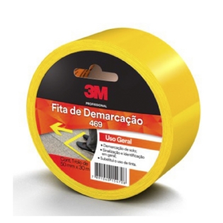 FITA 3M DEMARCACAO 469 AMARELA 50MMX30M