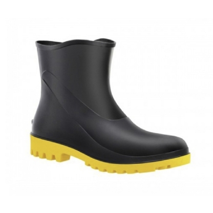 BOTA FUJIWARA PVC FPE PT SL AMARELO N46