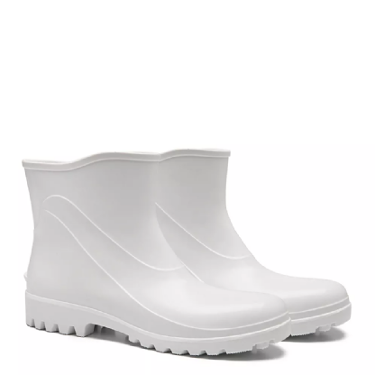 BOTA BRACOL PVC BPE ACQUA FLEX CURTA BRANCA SEM FORRO N39