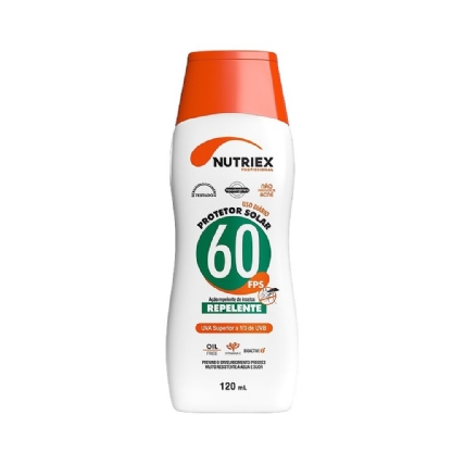 PROTETOR SOLAR FPS 60 REPELENTE NUTRIEX PROFISSIONAL 120ML