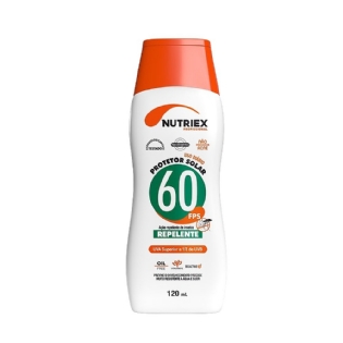PROTETOR SOLAR FPS 60 REPELENTE NUTRIEX PROFISSIONAL 120ML
