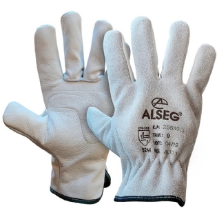 LUVA ALSEG VAQUETA DORSO/P RASP 10CM