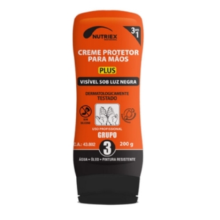CREME PROTETOR PARA MAOS NUTRIEX GRUPO 3 BISNAGA 200G