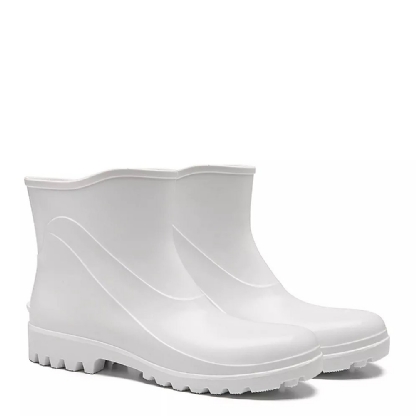 BOTA BRACOL PVC BPE ACQUA FLEX CURTA BRANCA SEM FORRO N38