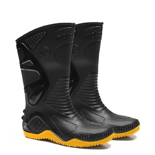 BOTA BRACOL PVC MOTOSAFE SL AMARELO C/FORRO N40