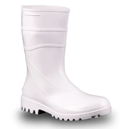 BOTA BRACOL PVC BPC ACQUA FLEX CANO MÉDIO BRANCA SEM FORRO N39