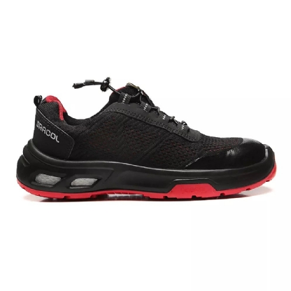 TENIS BRACOL DETROIT CBP BTHT ELETRICISTA PRETO SOLADO VERMELHO N35