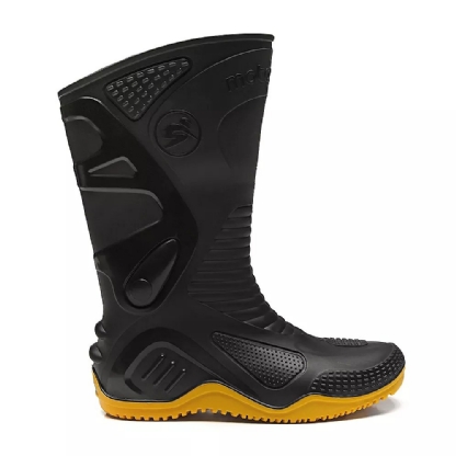 BOTA BRACOL PVC MOTOSAFE SL AMARELO C/FORRO N40