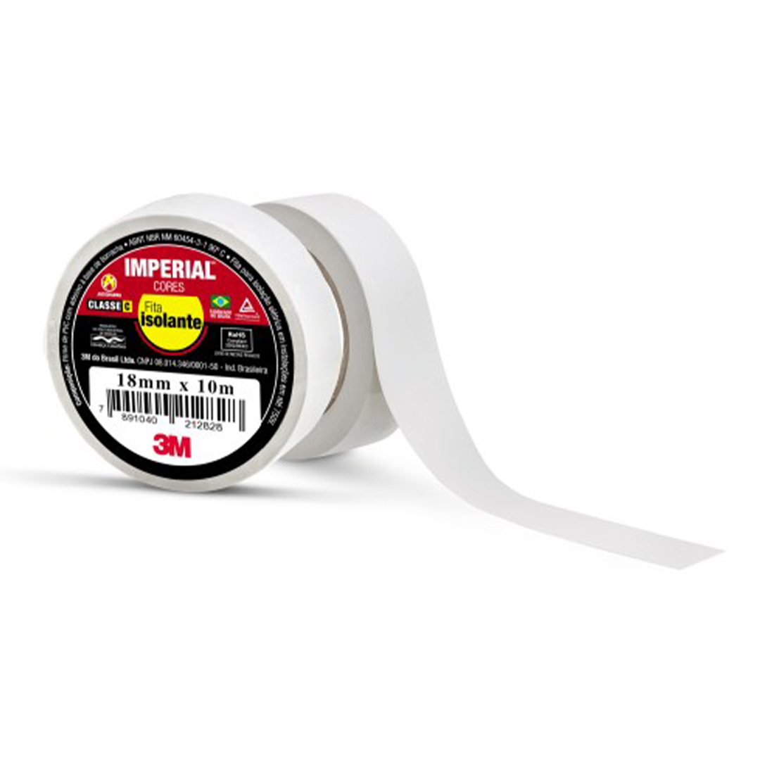 FITA 3M ISOLANTE 18MMX10M BRANCO