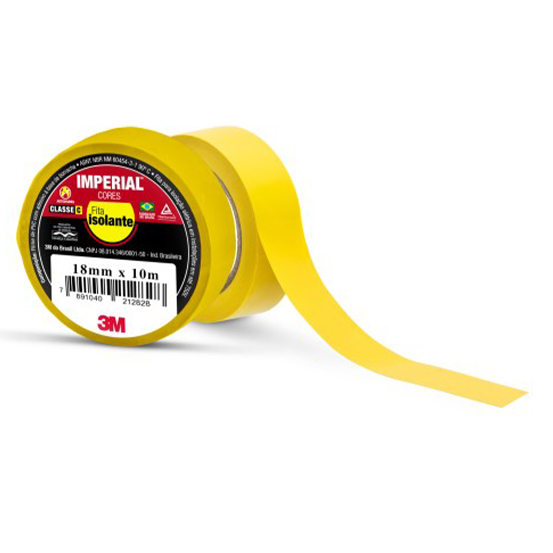 FITA 3M ISOLANTE 18MMX10M AMARELO
