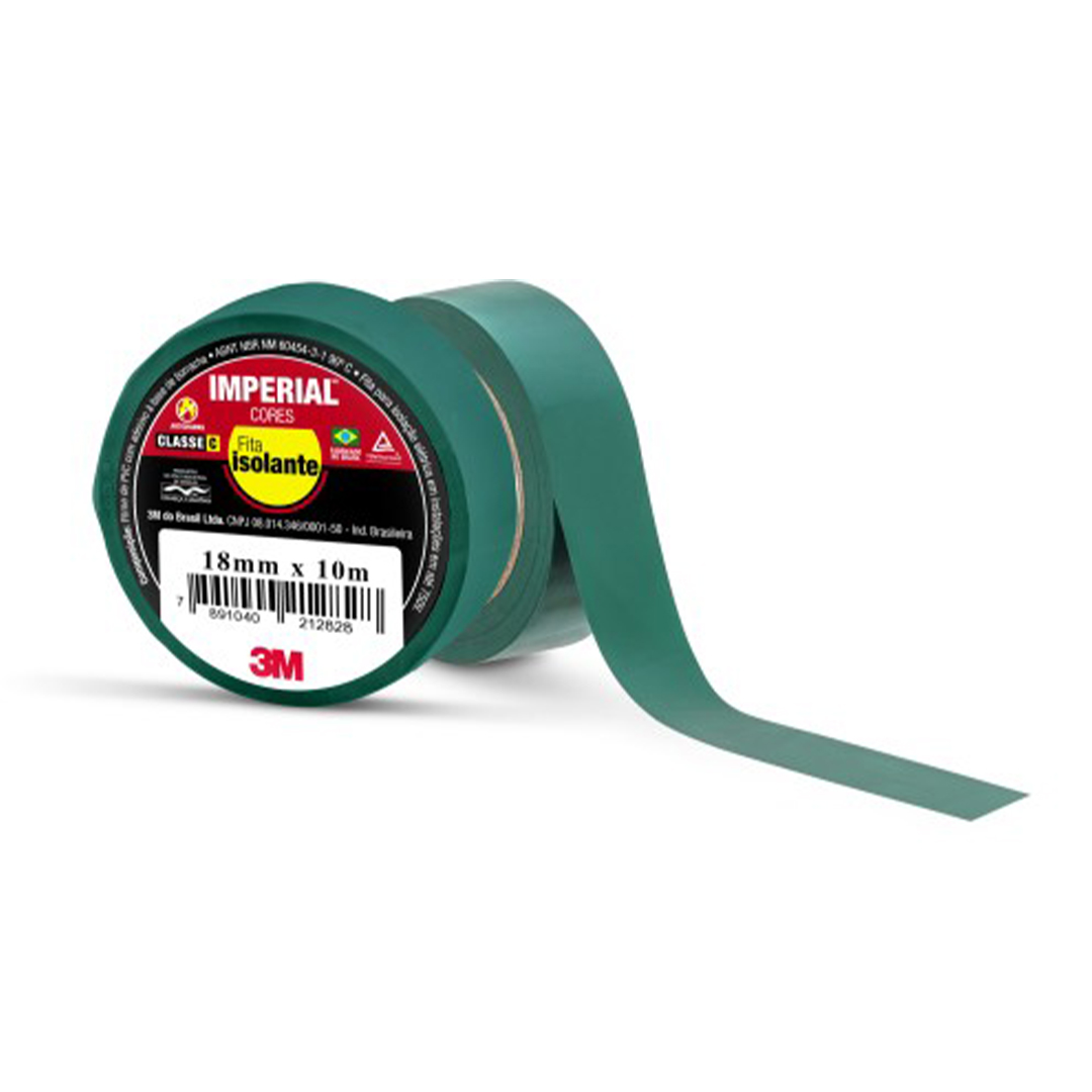 FITA 3M ISOLANTE 18MMX10M VERDE