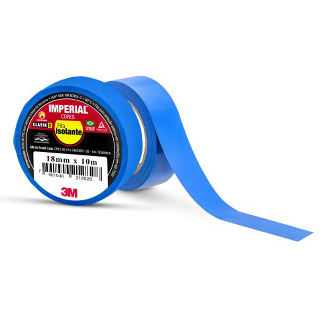 FITA 3M ISOLANTE 18MMX10M AZUL