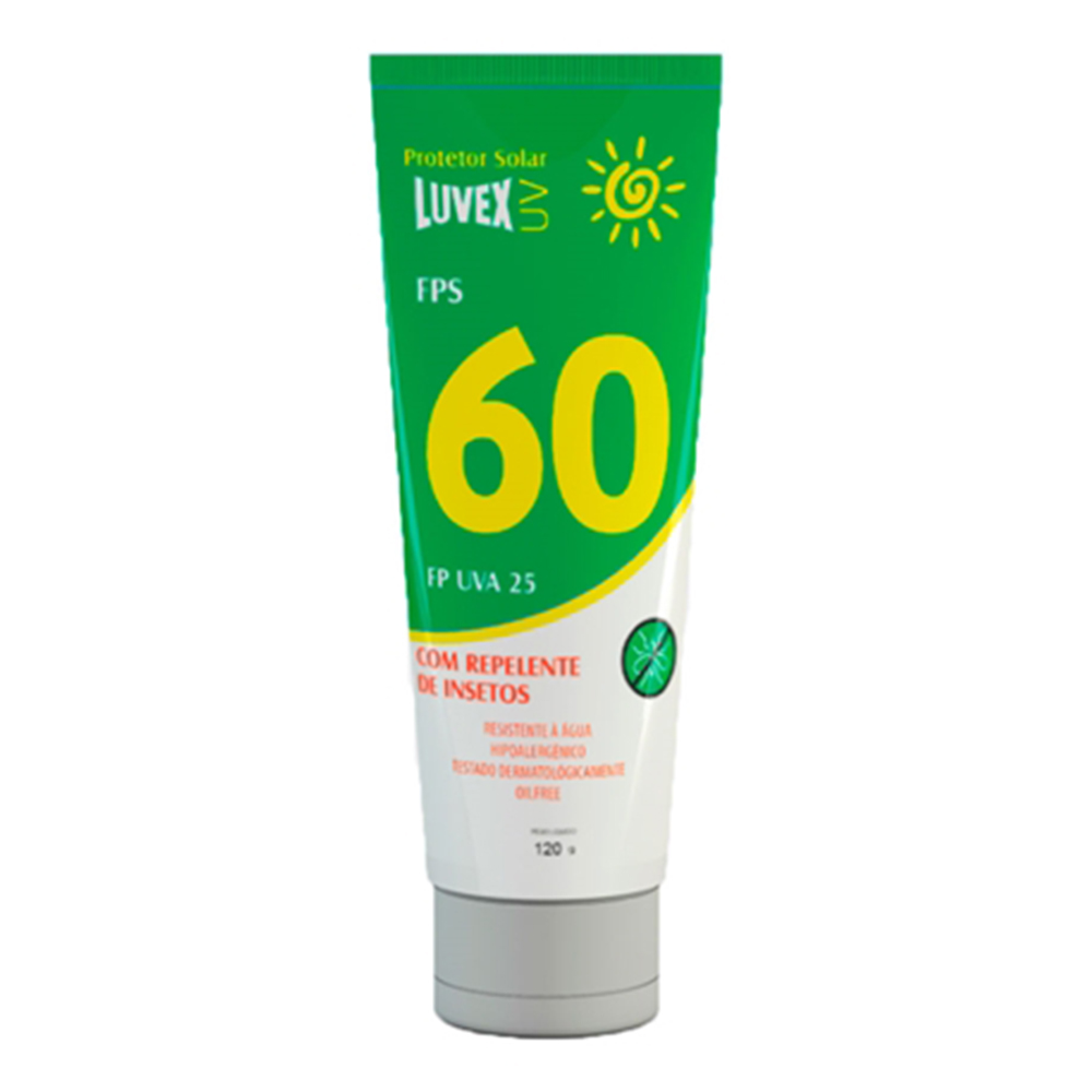 PROTETOR SOLAR LUVEX UV FPS 60 - BISNAG 120 C/REPELENTE