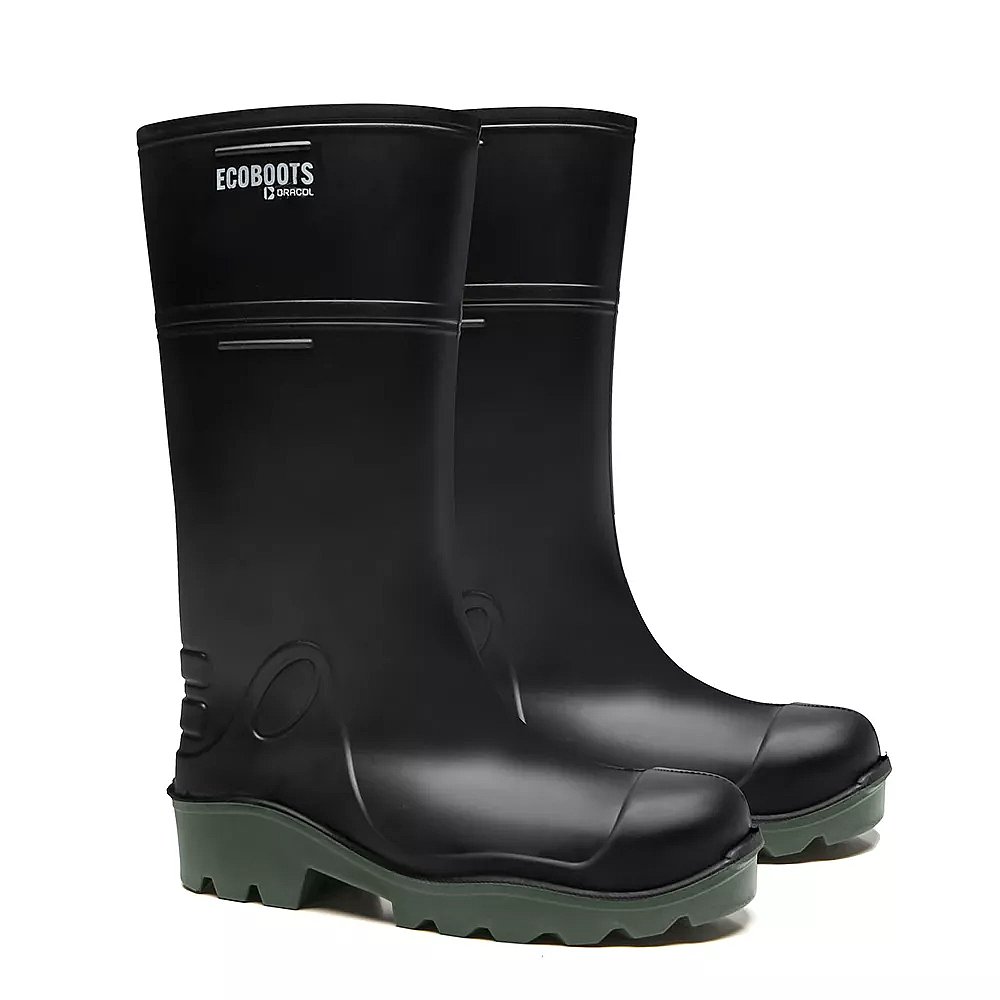BOTA CANO LONGO PRETO SOLADO VERDE C/B (PA) PURESAFE N43